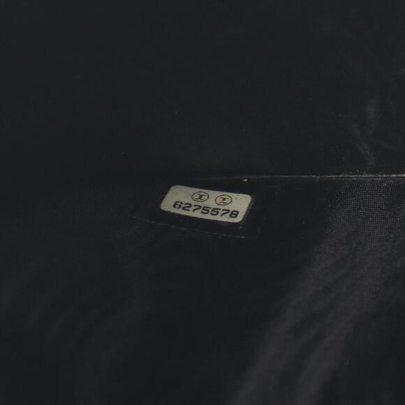 CHANEL Authentic Black Leather Logo Wallet - Picture 6 of 8